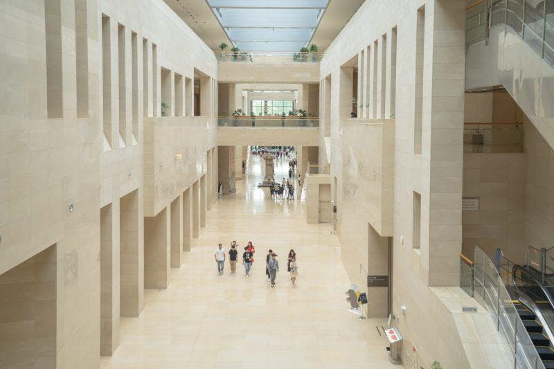 inside of National Museum of Korea