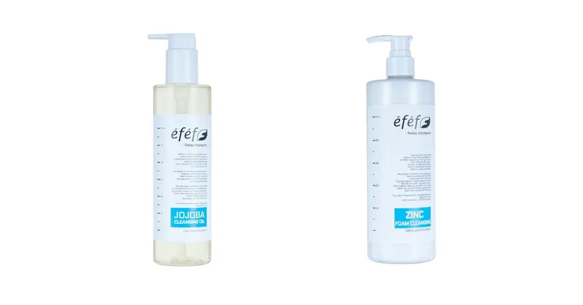 Efef Jojoba Cleansing Oil & Zinc Foam Cleanser