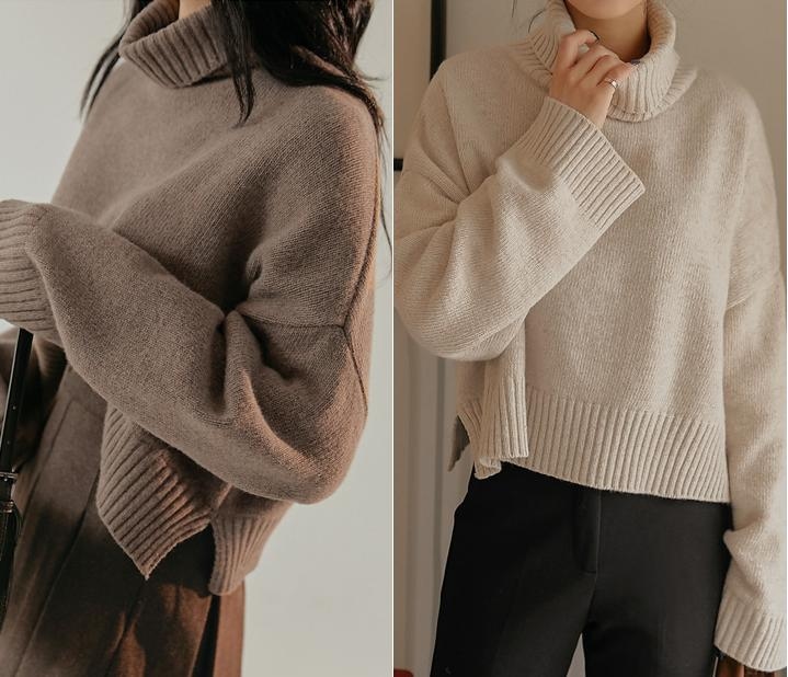 Common unique turtleneck knit