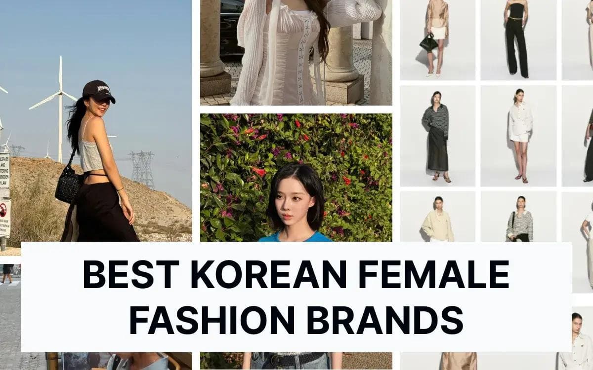 Best Korean female fashion brands cover image showing Instagram-style photos of Korean idols wearing trendy outfits