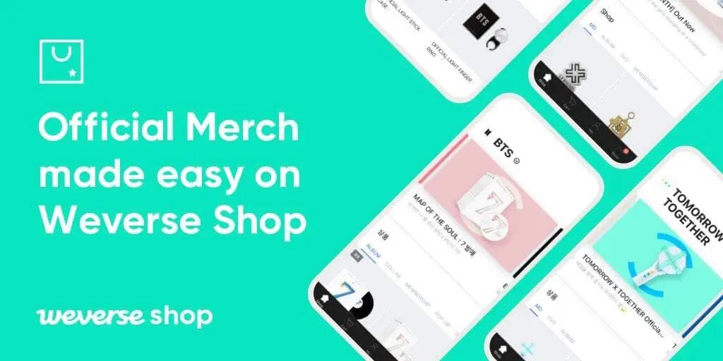 Official Merch made easy on weverse shop