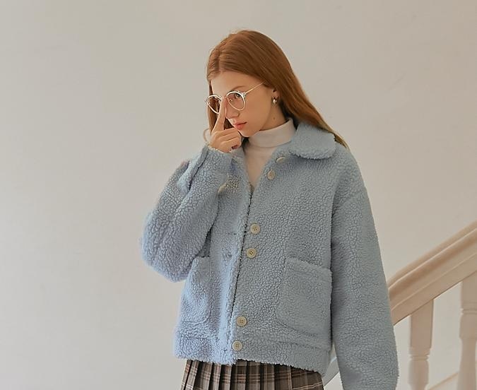 Common Unique skyblue fleece jacket