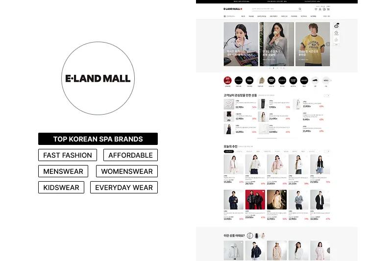 eland mall top Korean SPA brands platform to shop korean clothing online
