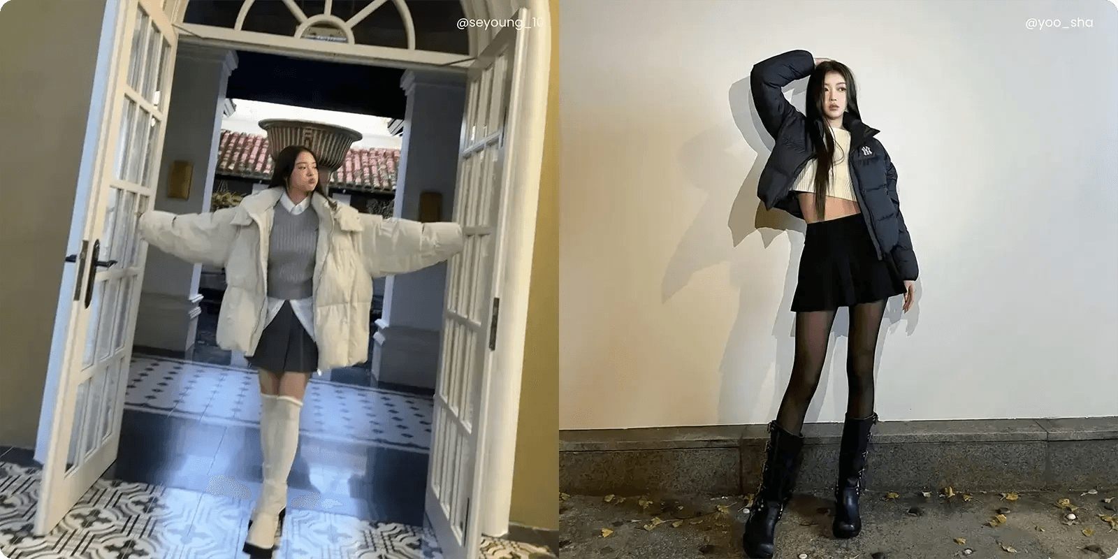 Korean 2025 outfits winter